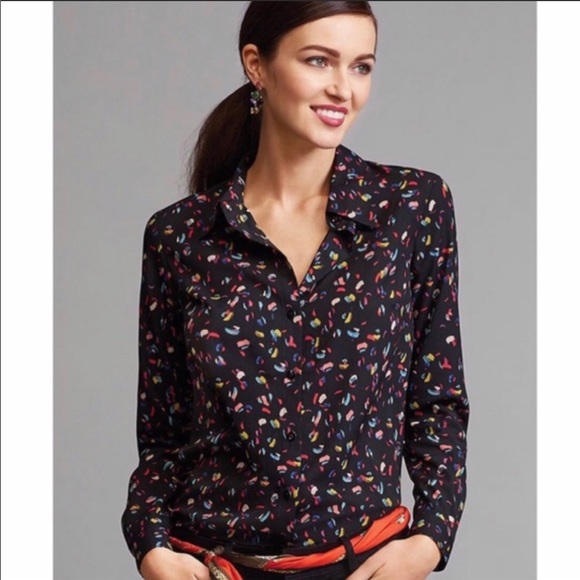 CAbi Tops - ⬇️$35 Cabi black Ferris button down top
